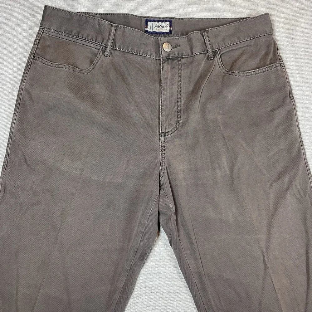 Johnnie-O Harkers Corduroy 5-Pocket Cotton Pants‎ 36x34 Brown Stretch